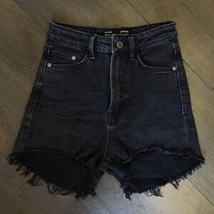 High Rise Denim Shorts